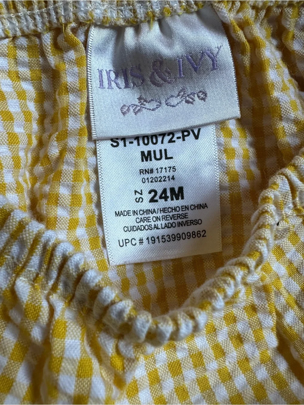 Iris & Ivy Multicolor Tiered Seersucker Dress with Bloomers (24M)